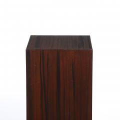 Pair of Art Deco Rectilinear Rosewood Pedestals - 4653891