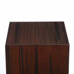 Pair of Art Deco Rectilinear Rosewood Pedestals - 4653914