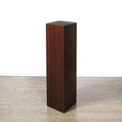 Pair of Art Deco Rectilinear Rosewood Pedestals - 4653917