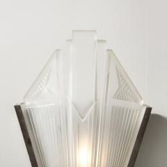 Pair of Art Deco Sconces by Soci t Dexploitation Des Verreries De Bagneaux - 2809562