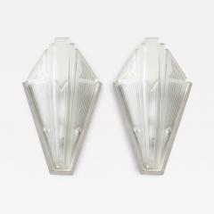 Pair of Art Deco Sconces by Soci t Dexploitation Des Verreries De Bagneaux - 2812922