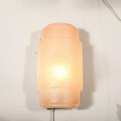 Pair of Art Deco Skyscraper Style Bakelite Sconces with Textured Design - 3802016