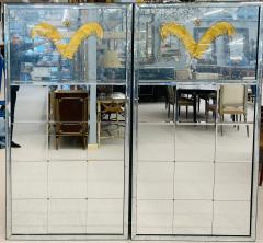 Pair of Art Deco Style Eglomise Wall or Console Mirrors Maison Jansen Inspired - 2759907