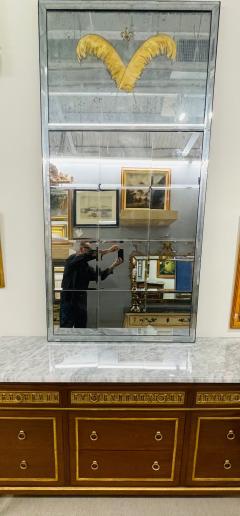 Pair of Art Deco Style Eglomise Wall or Console Mirrors Maison Jansen Inspired - 2759912