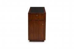 Pair of Art Deco Style Mid Century American Ebony De Macassar Cabinets - 4161527