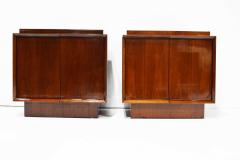 Pair of Art Deco Style Nightstands in Mahogany - 1895490
