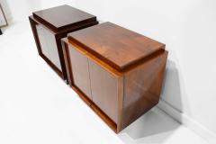 Pair of Art Deco Style Nightstands in Mahogany - 1895491