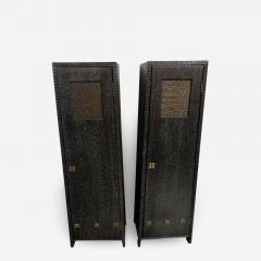 Pair of Art Deco Style Pedestal Cabinets Prov Christies NYC - 1298422