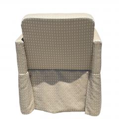 Pair of Art Deco Style Scalamandre Silk Upholstered Parsons Chairs - 4687959