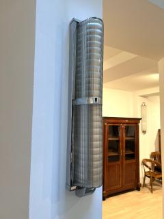 Pair of Art Deco Wall Appliques Chromed Metal and Glass France circa 1930 - 2464040