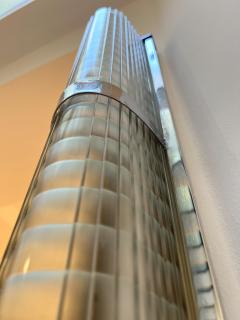 Pair of Art Deco Wall Appliques Chromed Metal and Glass France circa 1930 - 2464042