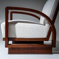 Pair of Art Deco Walnut Armchairs 1920s - 4537431