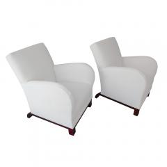 Pair of Art Deco period large club chairs - 3733882