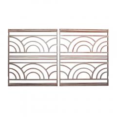 Pair of Art Deco period wrought iron gates - 3874717