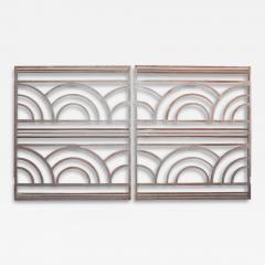 Pair of Art Deco period wrought iron gates - 3878375