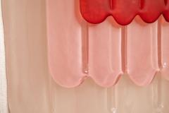 Pair of Art Deco style Pink Murano Glass Wall Sconces in stock - 4382935