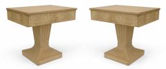 Pair of Art Moderne Bleached End Tables - 1379084