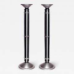 Pair of Art Moderne Chrome Pedestals - 1383708