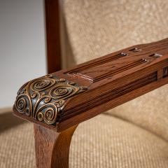 Pair of Art Nouveau Armchairs attributed to Angelo Sello Italy early 20th C  - 4537388