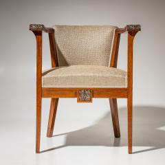 Pair of Art Nouveau Armchairs attributed to Angelo Sello Italy early 20th C  - 4537390