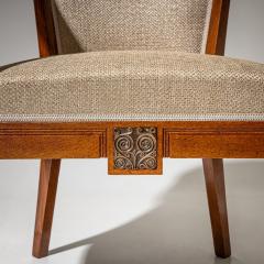 Pair of Art Nouveau Armchairs attributed to Angelo Sello Italy early 20th C  - 4537393