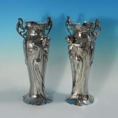 Pair of Art Nouveau WMF Maiden Vases - 4095175