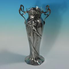 Pair of Art Nouveau WMF Maiden Vases - 4095180