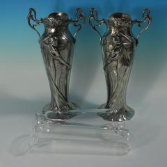 Pair of Art Nouveau WMF Maiden Vases - 4095184