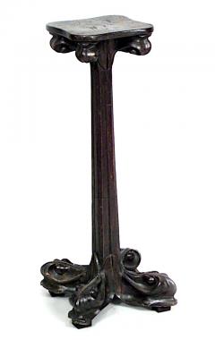 Pair of Art Nouveau Walnut Pedestals - 1378991