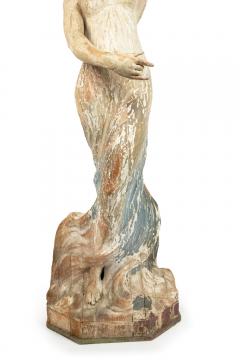 Pair of Art Nouveau Wooden Dancing Figures - 4625764