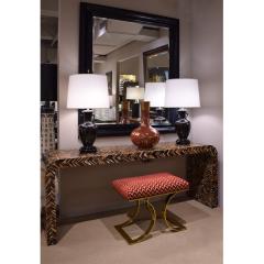 Pair of Artisan Asian Style Table Lamps in Gunmetal Bronze 1960s - 2291250