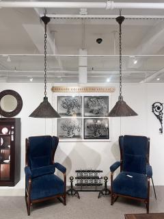 Pair of Arts Crafts Hanging Lights - 4229779