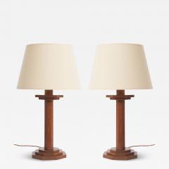 Pair of Arts Crafts Table Lamps - 3874008