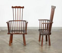 Pair of Arts Crafts Windsor Armchairs - 3759885