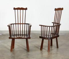 Pair of Arts Crafts Windsor Armchairs - 3759886