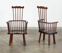 Pair of Arts Crafts Windsor Armchairs - 3759888