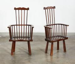 Pair of Arts Crafts Windsor Armchairs - 3759890