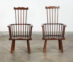 Pair of Arts Crafts Windsor Armchairs - 3759892