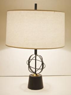 Pair of Astrolabe Form Mid Century Table Lamps - 157868