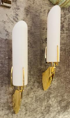 Pair of Austrian 1990s High Style Golden Wall Lamps - 3373064