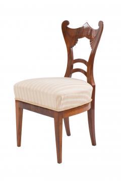 Pair of Austrian Biedermeier Cherrywood Side Chairs - 1418104