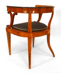 Pair of Austrian Biedermeier Veneer Arm Chairs - 1401996