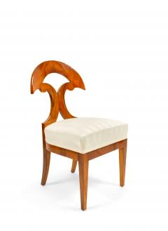Pair of Austrian Biedermeier Walnut Side Chairs - 1418139