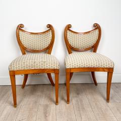 Pair of Austrian Cherry and Gilt Biedermeier Chairs circa 1820 - 2506081