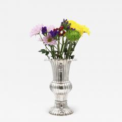 Pair of Austrian Continental Silver Vases - 3241409