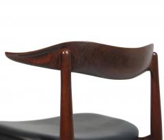 Pair of Authentic Kurt F rch for Slagelse Teak Horn Chairs 1958 Restored - 4567983