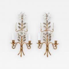 Pair of Bagues Floral Sconces - 2162297