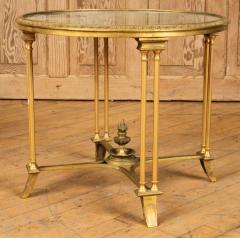 Pair of Bagues Style Gilt Bronze Neoclassical End Tables or Pedestals - 2991427