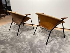 Pair of Balloon lounge chairs by Hans Olsen Yellow Suede Denmark circa 1960 - 2891622