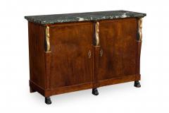 Pair of Baltic Empire Style Black and Green Marble and Mahogany and Parcel Gilt - 4628610